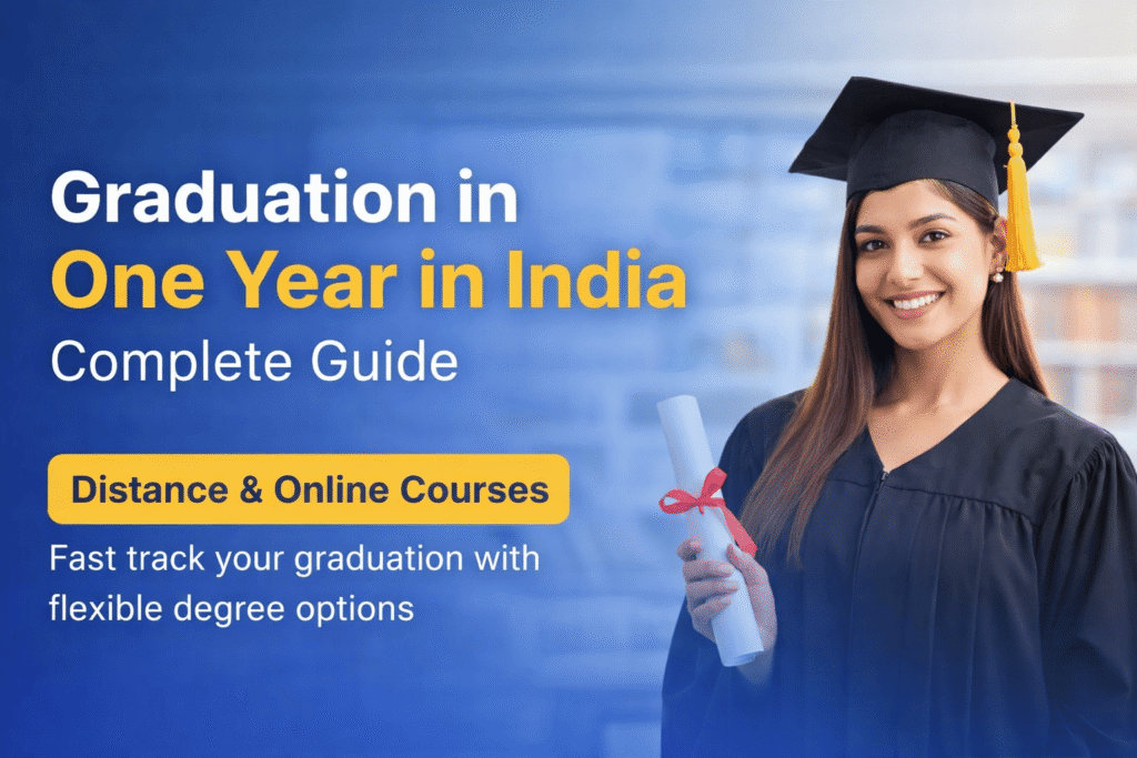 Graduation in One Year in India complete guide distance online courses