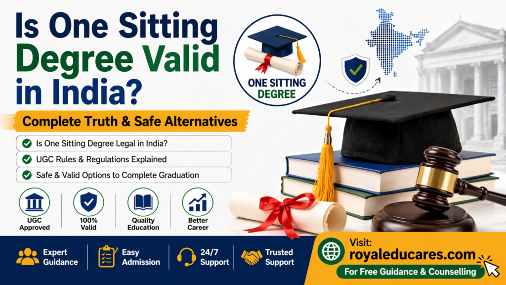 Is One Sitting Degree Valid in India? Complete Truth & Safe Alternatives
