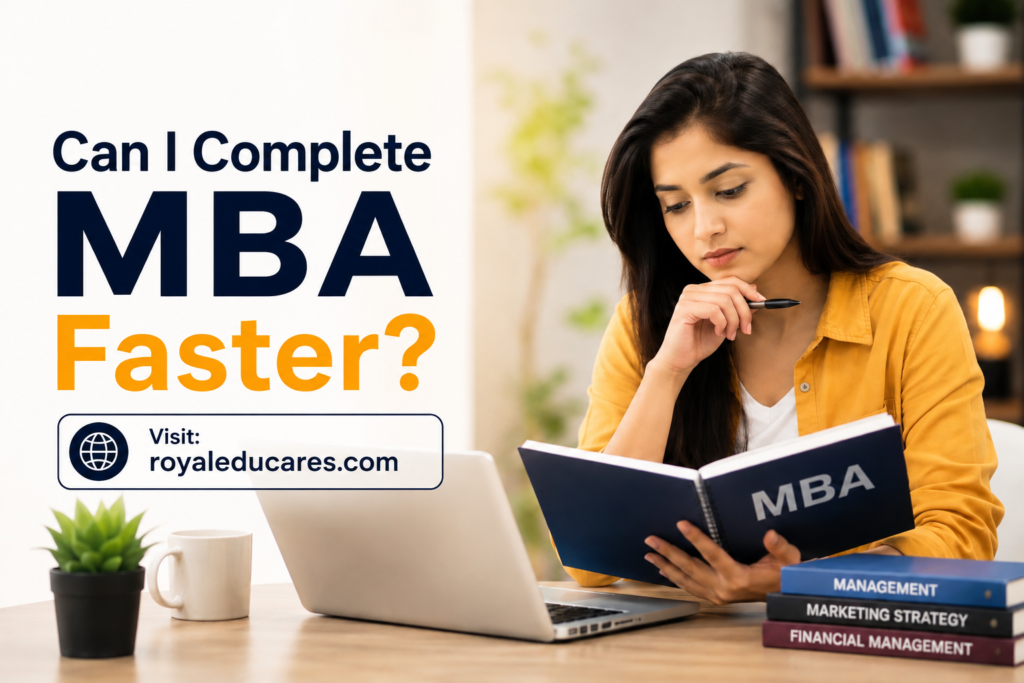 Can I complete MBA faster