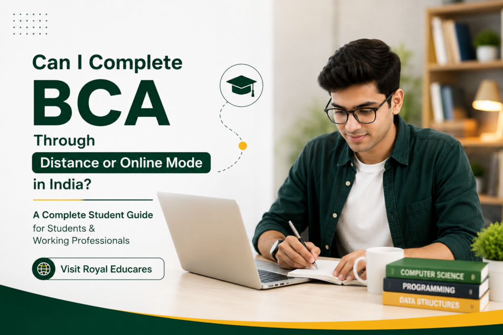 Complete your BCA online in India