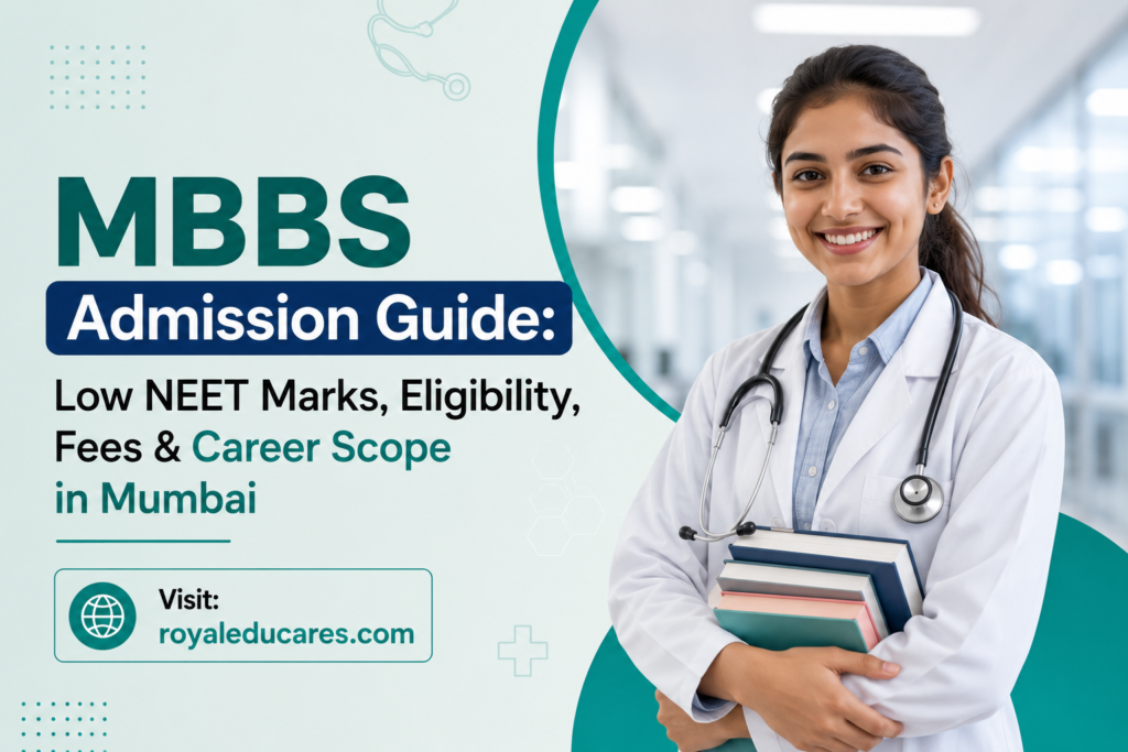 MBBS Admission Guide Low NEET Marks, Eligibility, Fees & Career Scope in Mumbai